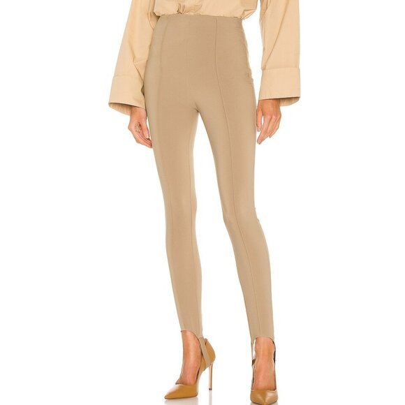 Song of Style Taupe Nude Pintuck seam Laurette Pants Size Medium - Picture 1 of 8